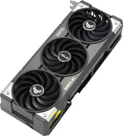 Carte graphique Asus TUF Gaming GeForce RTX 5070 Ti OC noire et argentée à trois ventilateurs
