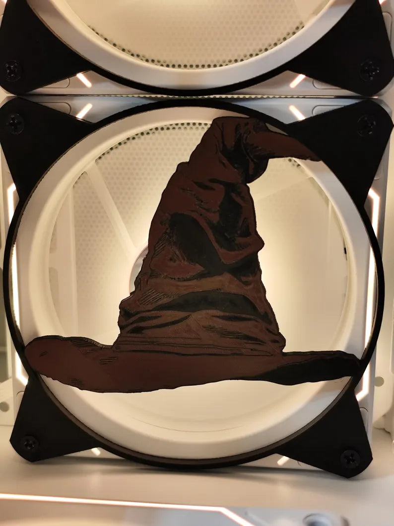 Grille Ventilateur 120mm/140mm Harry Potter - Choixpeau Magique image 0