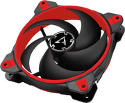 Ventilateur Arctic BioniX P120 12cm rouge, design angulaire à trois pales