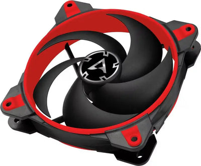 Ventilateur Arctic BioniX P120 12cm rouge, design angulaire à trois pales
