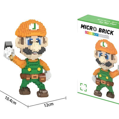 Bricks  Super Mario Bros - Modèle Luigi avec marteau