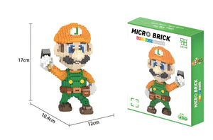 Bricks  Super Mario Bros - Modèle Luigi avec marteau