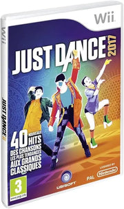 Just Dance 2017 Wii : danseurs colorés sur fond dynamique