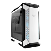 Boîtier PC gaming ASUS TUF GT501 White, blanc/noir, vitre transparente, LED bleues
