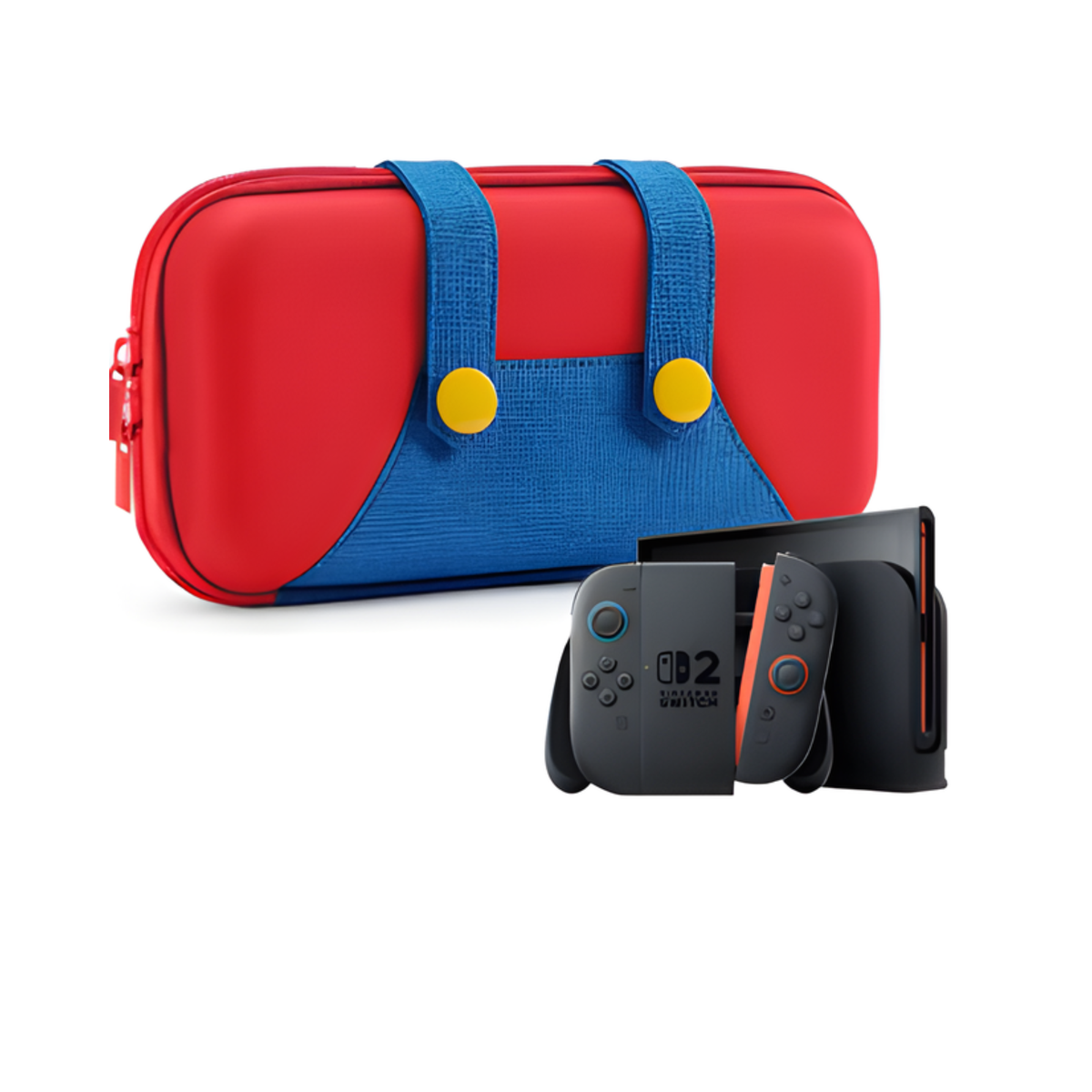 Housse Rouge & bleu - Nintendo Switch 2