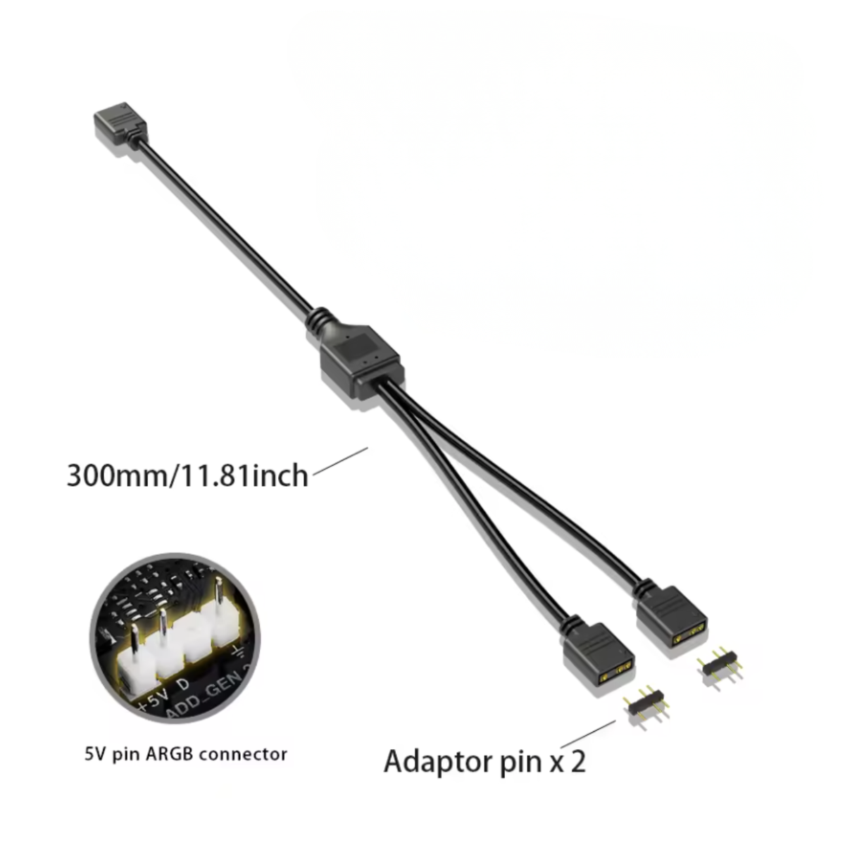 Coolmoon – Répartiteur de synchronisation ARGB 5V 3 broches