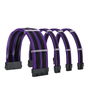Rallonges Câbles Alimentation Violet Noir