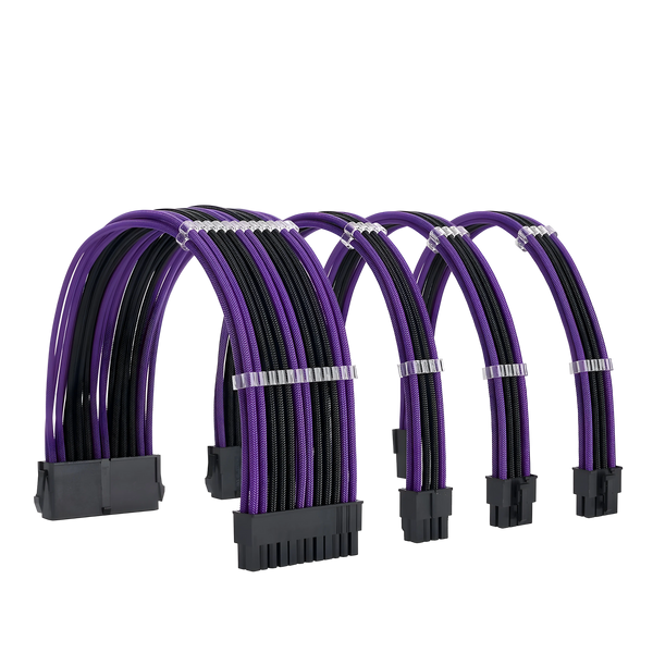 Cables PSU Rallonges Câbles Alimentation Violet Noir