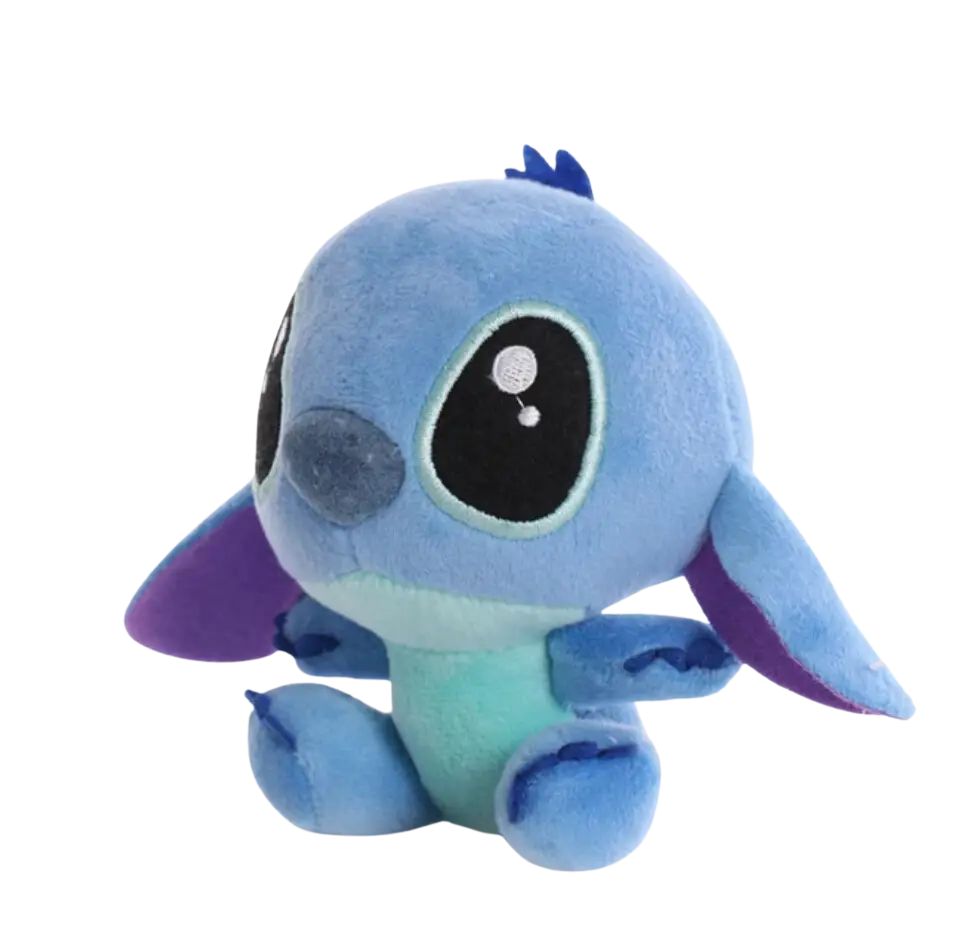 Peluche Bébé Stitch Lilo & Stitch bleu aux grandes yeux noirs