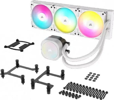 Refroidisseur liquide CORSAIR iCUE Link H150i RGB 360mm blanc avec ventilateurs RGB