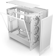 NZXT H5 Flow BLANC, boîtier blanc au design minimaliste et panneaux perforés