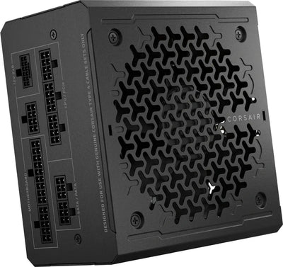 Alimentation Corsair RM1000e 2025 noir mat à grille géométrique