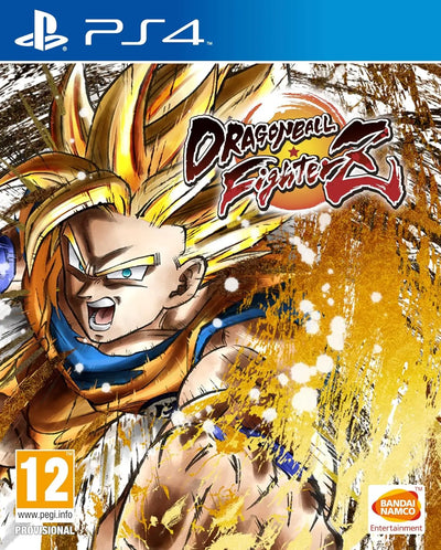Coffret Dragon Ball FighterZ PS4 avec Goku Super Saiyan doré et gi bleu