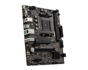 Carte mère MSI A520M PRO noire avec accents argentés, design minimaliste