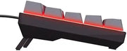 Clavier mécanique Trust Gaming GXT 867 Acira 60% noir rétroéclairé rouge angulaire