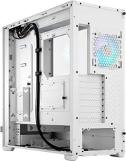 Fractal Design Pop Air blanc TG Clear Tint avec panneau mesh et éclairage bleu-violet