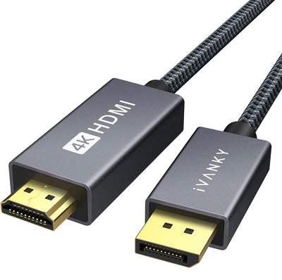 Cable Displayport (Mâle) - HDMI (Mâle)(Haut Débit 4K 60hz) image 0