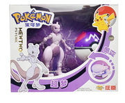 Figurine Mewtwo violet et blanc en emballage Poké Ball Pokémon