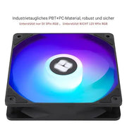 Lot de 5 Thermalright TL-C12C-S ventilateurs 120mm noirs ARGB violet-bleu