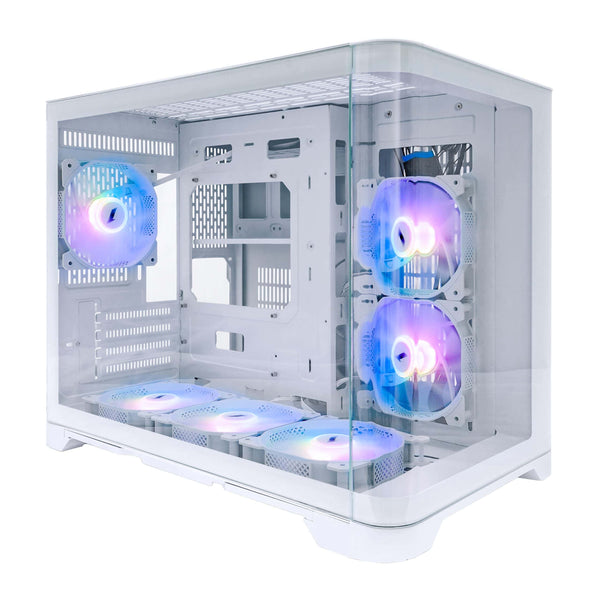 Boîtier PC 1stPlayer UV6 Blanc - vue principale
