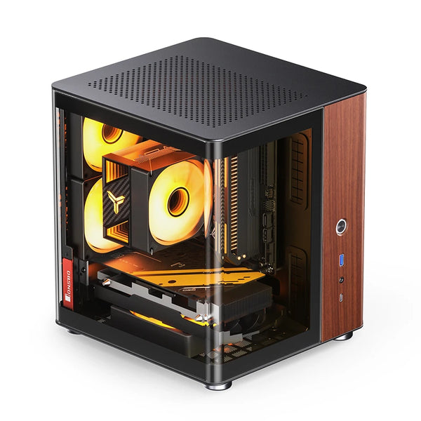 Boîtier PC Jonsbo TK-0 Noir/Bois - vue 2