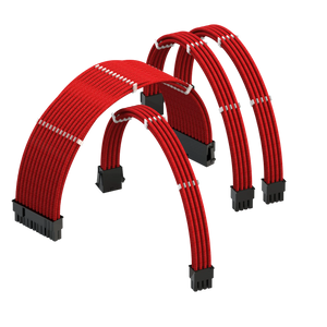Kit De Rallonges Cables Alimentation Rouge PSU - ATX / EPS / PCI-E