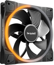 Ventilateur be quiet! Light Wings RGB 120mm noir et argent avec anneau orange illuminé