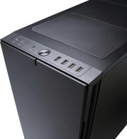 Boîtier PC Fractal Design Define R5 noir mat minimaliste avec ports USB intégrés