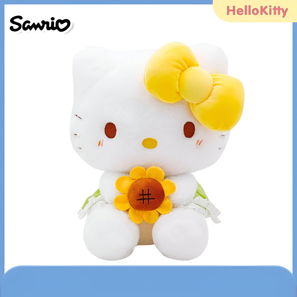 Peluche Hello Kitty -30 cm - Tenue tournesol image 0