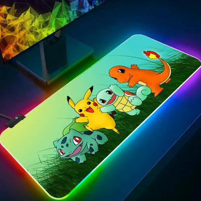 Tapis de Souris Gaming RGB Pokémon - Stater Gen 1