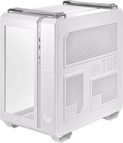 ASUS TUF Gaming GT502 Blanc, boîtier blanc mid-tower RGB à panneaux perforés