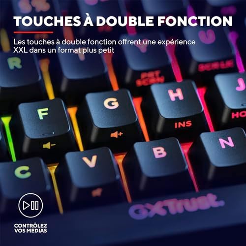 Trust Gaming GXT 867 Acira - Clavier Mécanique 60% image 6