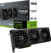 Carte graphique noire ASUS Prime GeForce RTX 5070 12 Go à trois ventilateurs - Carte Graphique