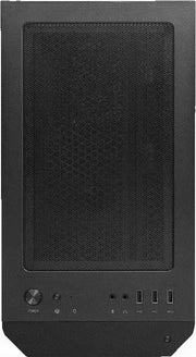 Panneau avant mesh noir MSI MAG FORGE M100R NOIR avec bouton power et ports USB