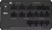 Alimentation Corsair HX1200i 1200W noire ATX avec connecteurs PCIe/CPU, carte mère, SATA/PATA