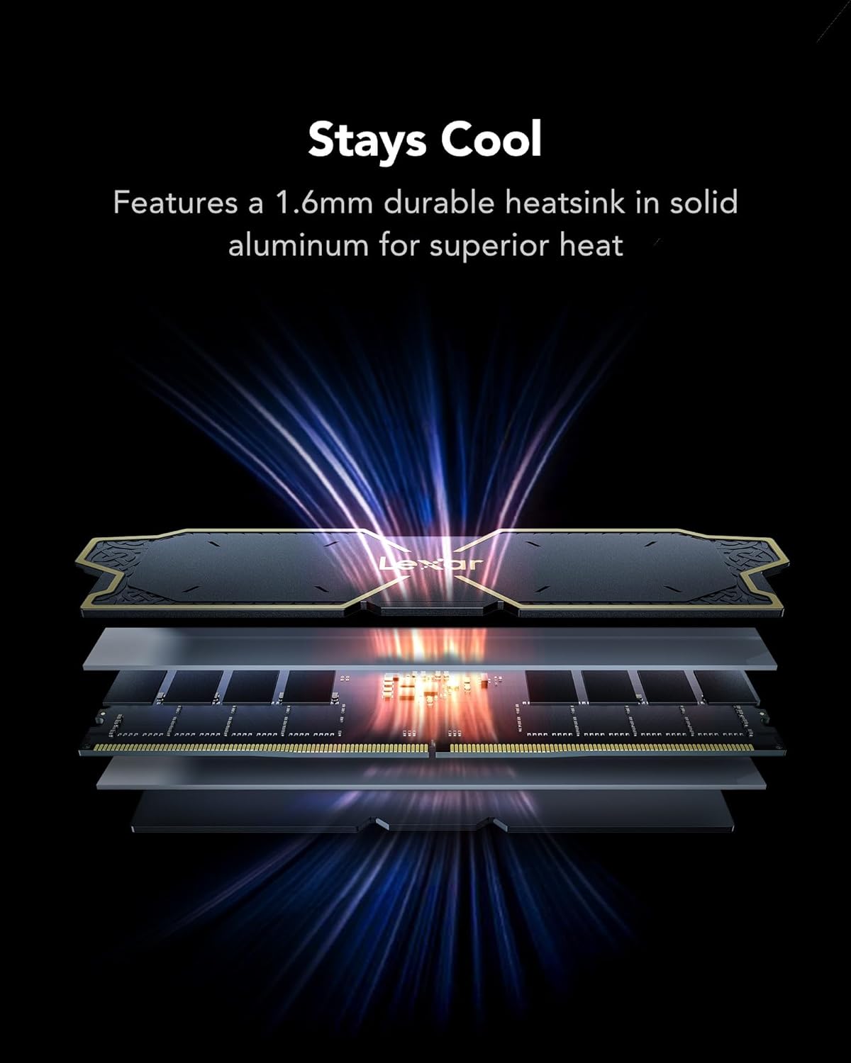 Kit Mémoire RAM Lexar Thor DDR5 – 16 Go (2 x 8 Go) - 6000Mhz image 2