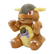 Peluche Pokémon Kangourex 20 cm coton doux avec bébé violet