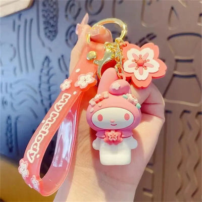 Porte clés My Melody en tenue rose
