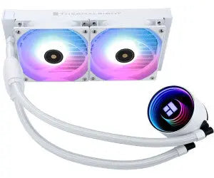 Radiateur blanc Thermalright Frozen Notte 240 WHITE ARGB avec ventilateurs RGB et pompe