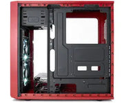 Fractal Design Focus G Rouge boîtier PC rouge et noir angulaire élégant