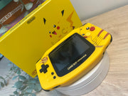 Console Game Boy Advance édition Pikachu jaune LCD écran noir boutons rouges