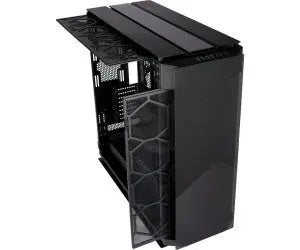Panneau latéral en verre trempé noir Corsair Obsidian 1000D à motif géométrique mesh