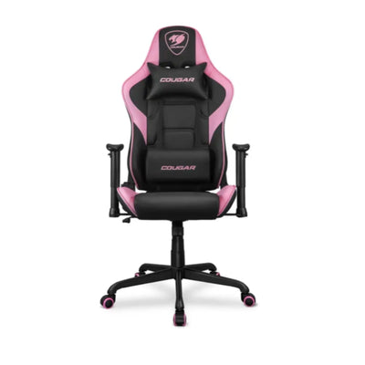 Fauteuil gaming Cougar Armor Elite noir et rose, vue dos sporty