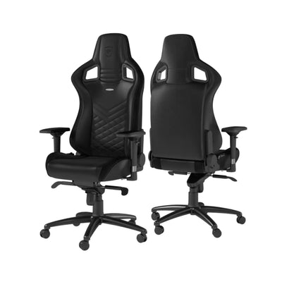 Fauteuil gamer Noblechairs Epic Noir ergonomique en cuir matelassé noir