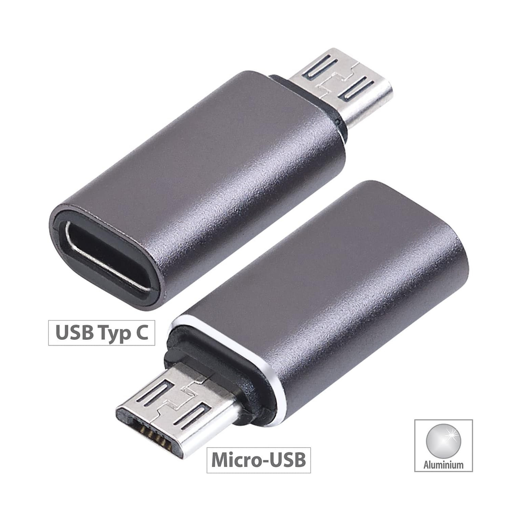 Adaptateur Micro USB mâle vers USB-C femelle