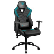 Fauteuil gamer ThunderX3 DC3 Air noir et bleu, cuir matelassé, accoudoirs réglables