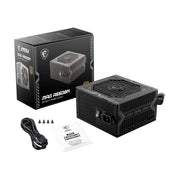 Alimentation MSI MAG A550BN 550W noire mat design angulaire