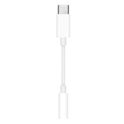 Adaptateur jack 3,5 mm vers USB-C blanc au design minimaliste