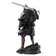 Figurine Elden Ring Wylder 24 cm : guerrier blindé dos avec épée longue