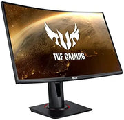 Moniteur gaming incurvé ASUS TUF 27 pouces noir avec éclairage rouge